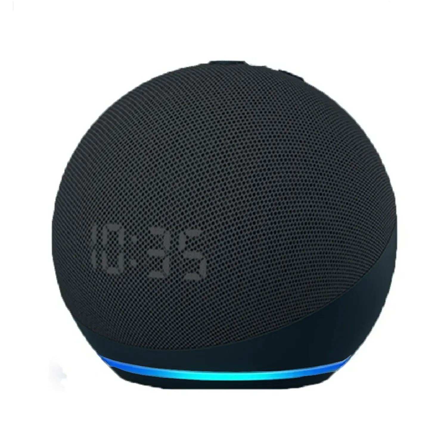 Parlante asistente Alaxe bluetooth con luces RGB y reloj miniatura 3